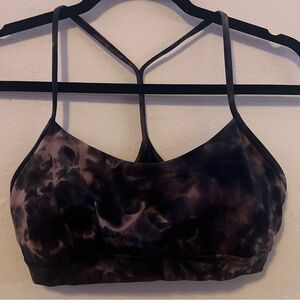 Lululemon Flow Y Bra Diamond Dye Graphite Grey Pink Black25044